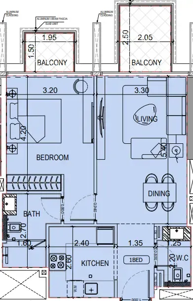 Binghatti Binghatti Luxuria floor plan