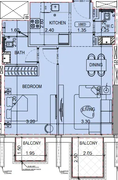 Binghatti Binghatti Luxuria floor plan