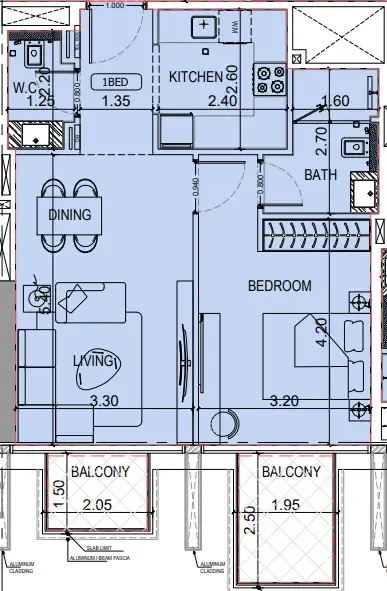 Binghatti Binghatti Luxuria floor plan