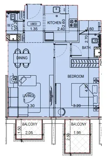 Binghatti Binghatti Luxuria floor plan