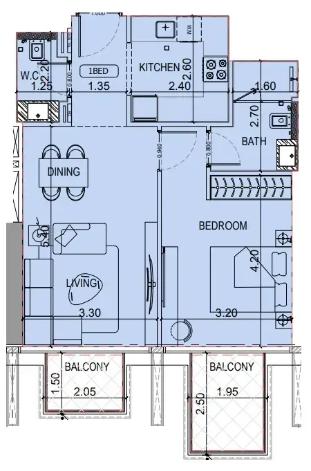 Binghatti Binghatti Luxuria floor plan