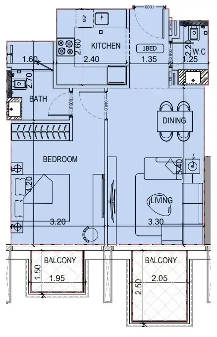 Binghatti Binghatti Luxuria floor plan