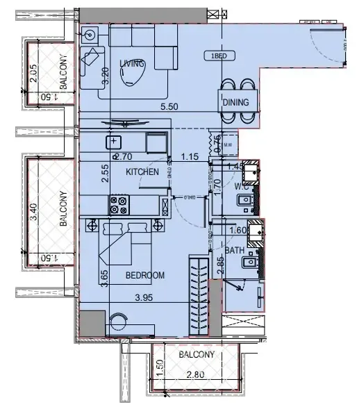 Binghatti Binghatti Luxuria floor plan