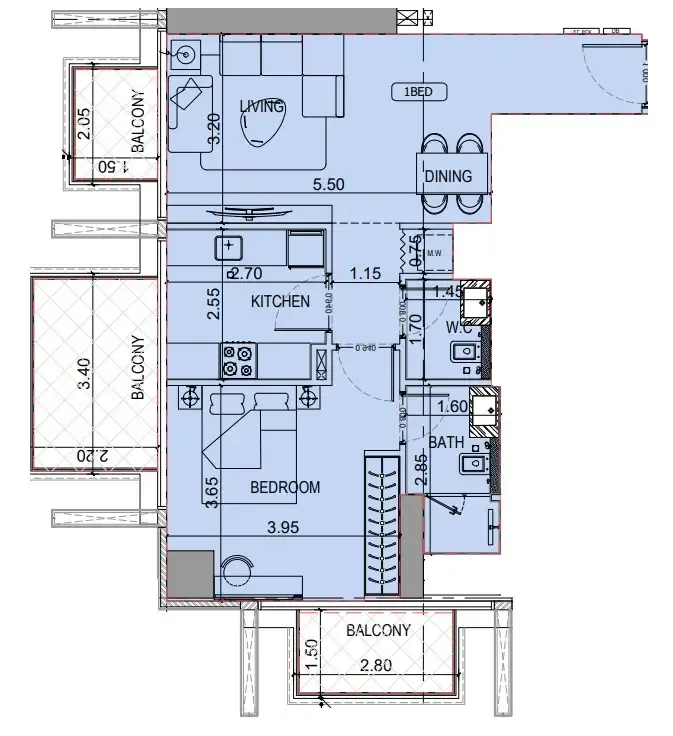 Binghatti Binghatti Luxuria floor plan