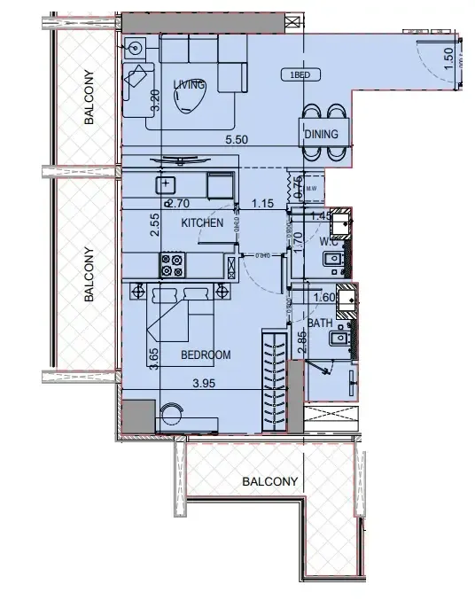 Binghatti Binghatti Luxuria floor plan