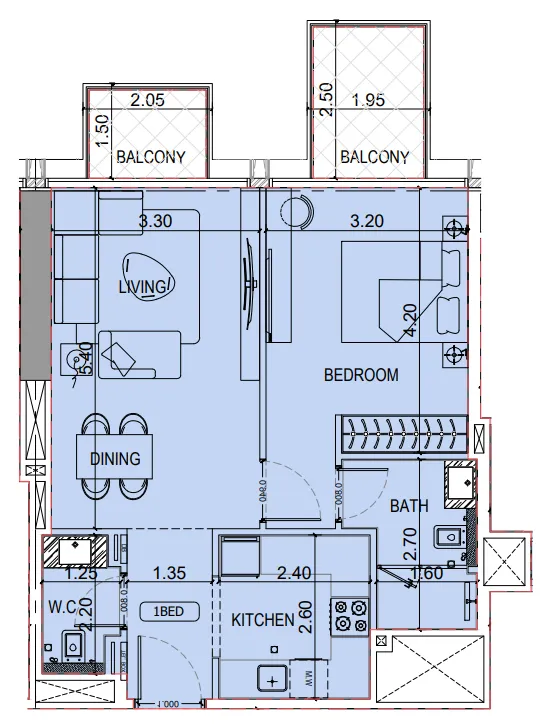Binghatti Binghatti Luxuria floor plan