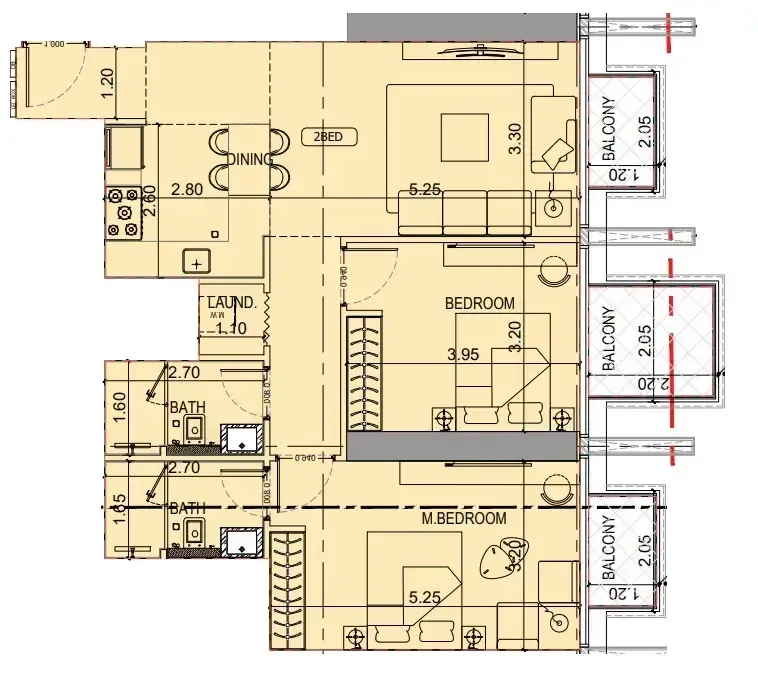Binghatti Binghatti Luxuria floor plan