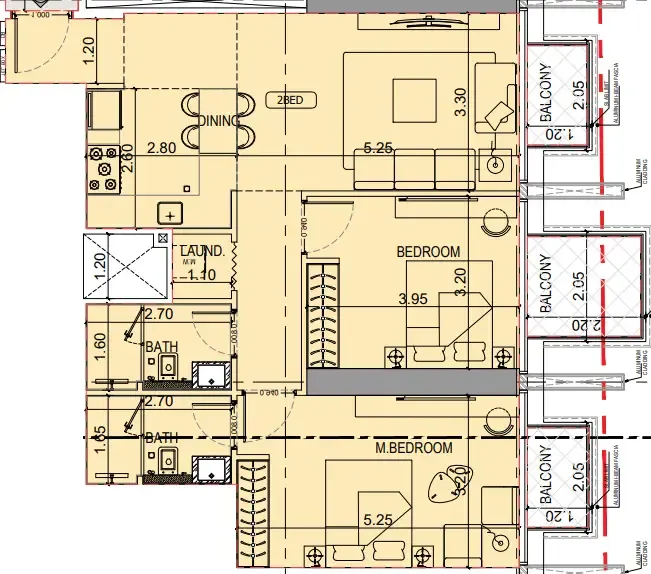 Binghatti Binghatti Luxuria floor plan