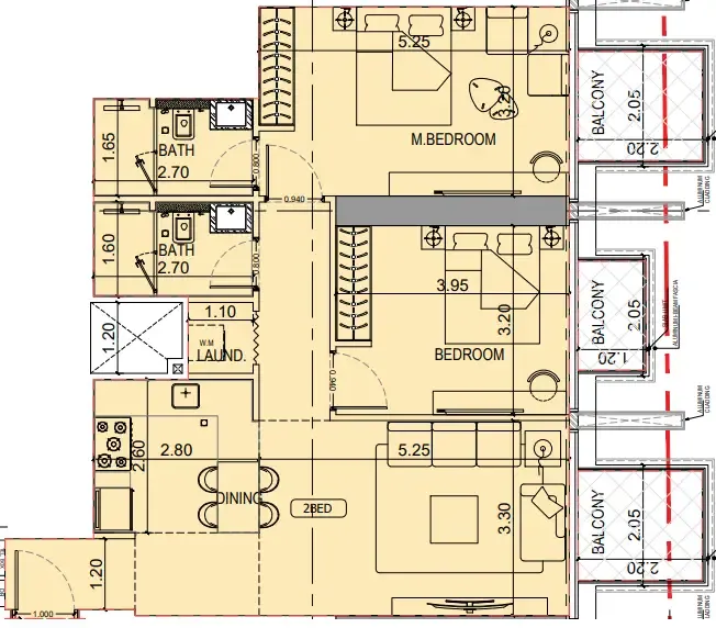 Binghatti Binghatti Luxuria floor plan