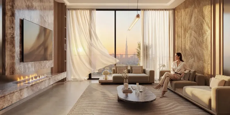 Interior at Binghatti Luxuria in JVT (Jumeirah Village Triangle) Dubai