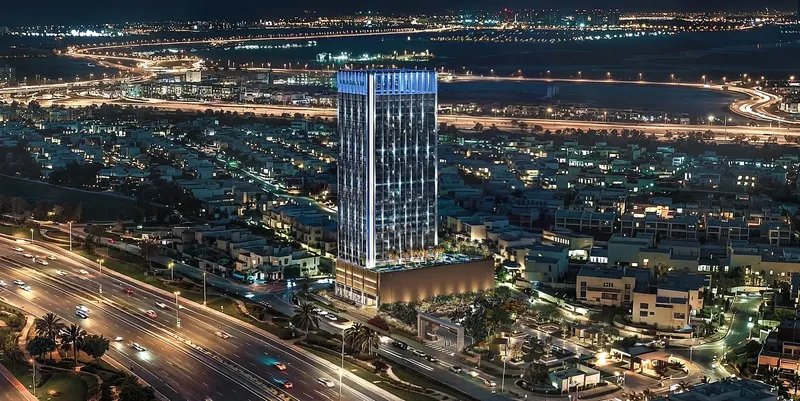 Exterior at Binghatti Luxuria in JVT (Jumeirah Village Triangle) Dubai