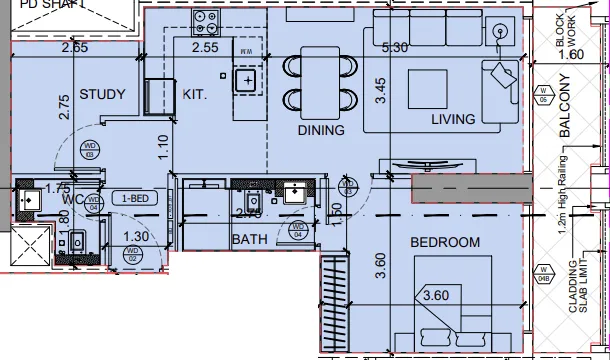 Binghatti Binghatti Moonlight floor plan
