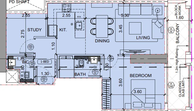 Binghatti Binghatti Moonlight floor plan