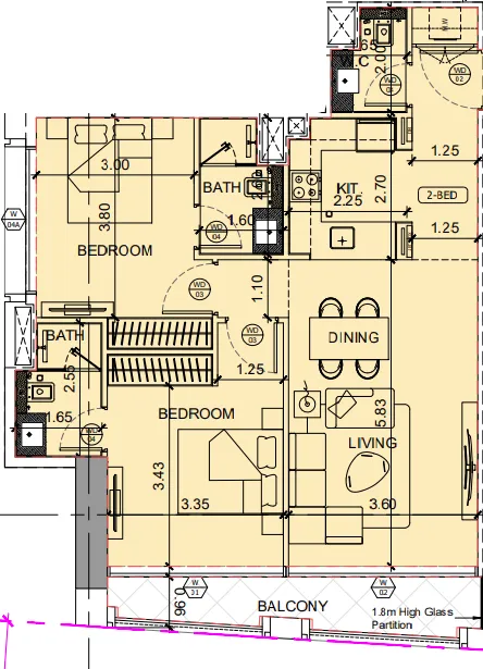 Binghatti Binghatti Moonlight floor plan