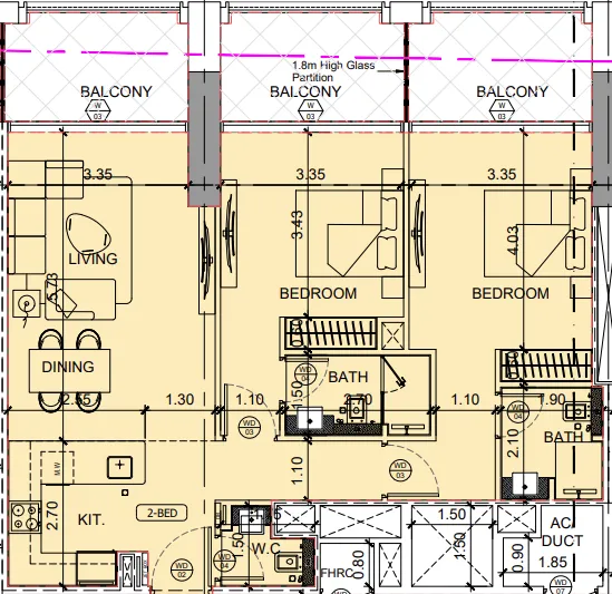 Binghatti Binghatti Moonlight floor plan