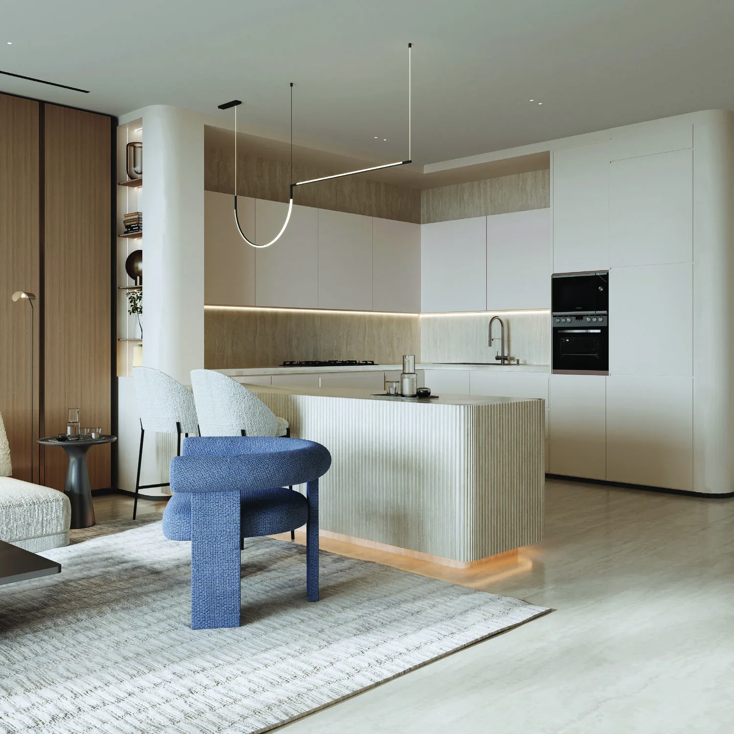 Interior at Binghatti Moonlight in Al Jaddaf Waterfront Dubai