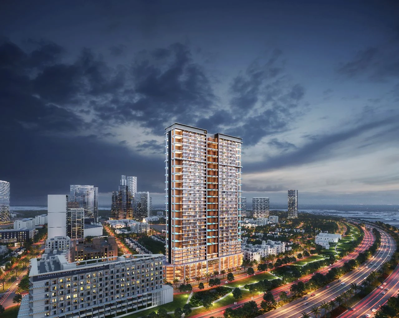 Binghatti Onyx one-bedroom apartment in Jumeirah Village Circle, Dubai