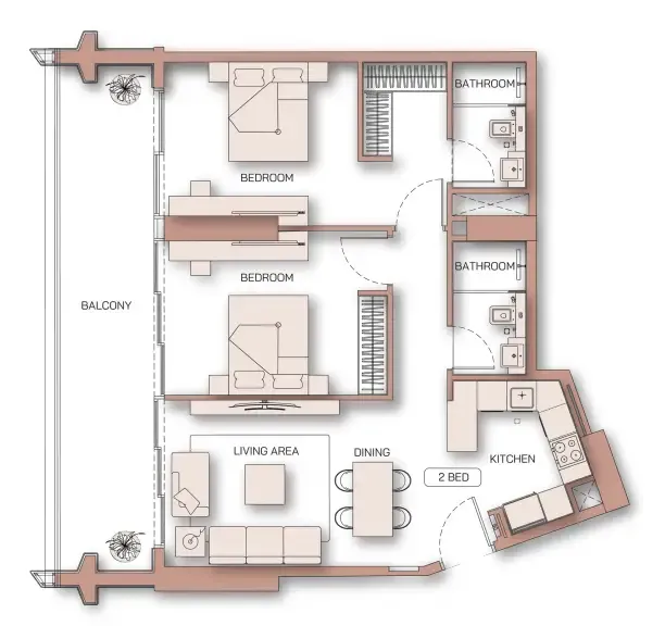 Binghatti Binghatti Pinnacle floor plan