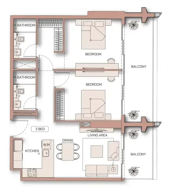 Binghatti Binghatti Pinnacle floor plan