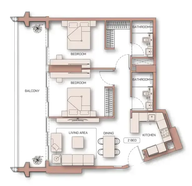 Binghatti Binghatti Pinnacle floor plan