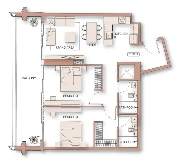 Binghatti Binghatti Pinnacle floor plan