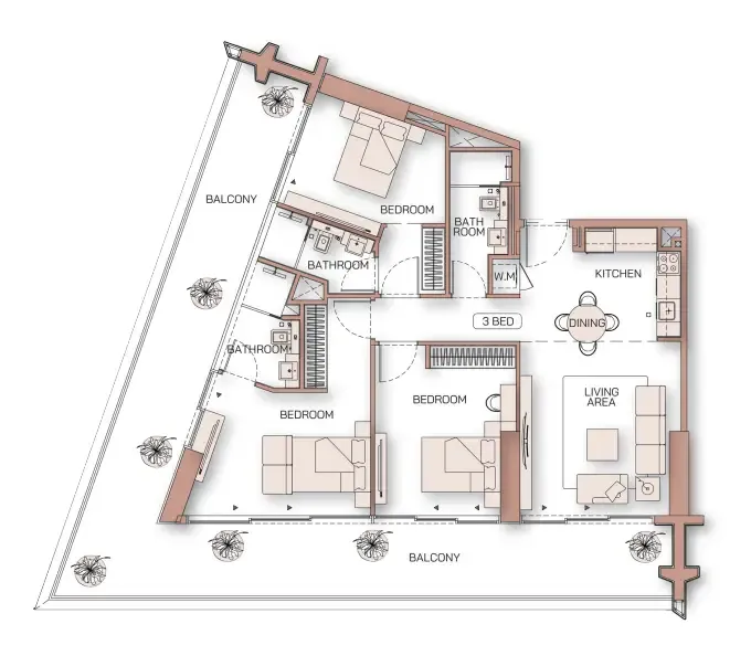 Binghatti Binghatti Pinnacle floor plan