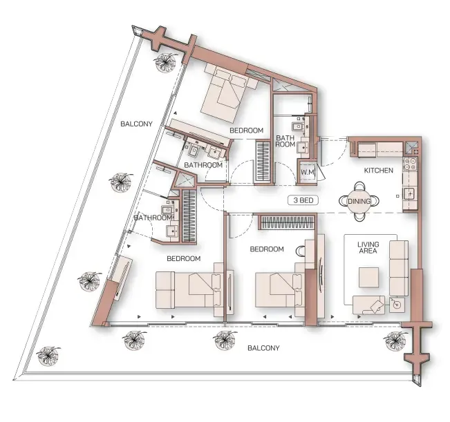 Binghatti Binghatti Pinnacle floor plan