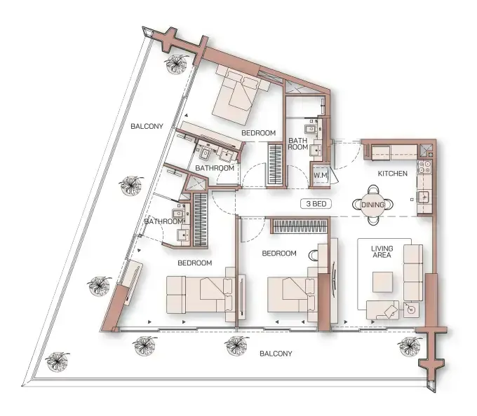 Binghatti Binghatti Pinnacle floor plan