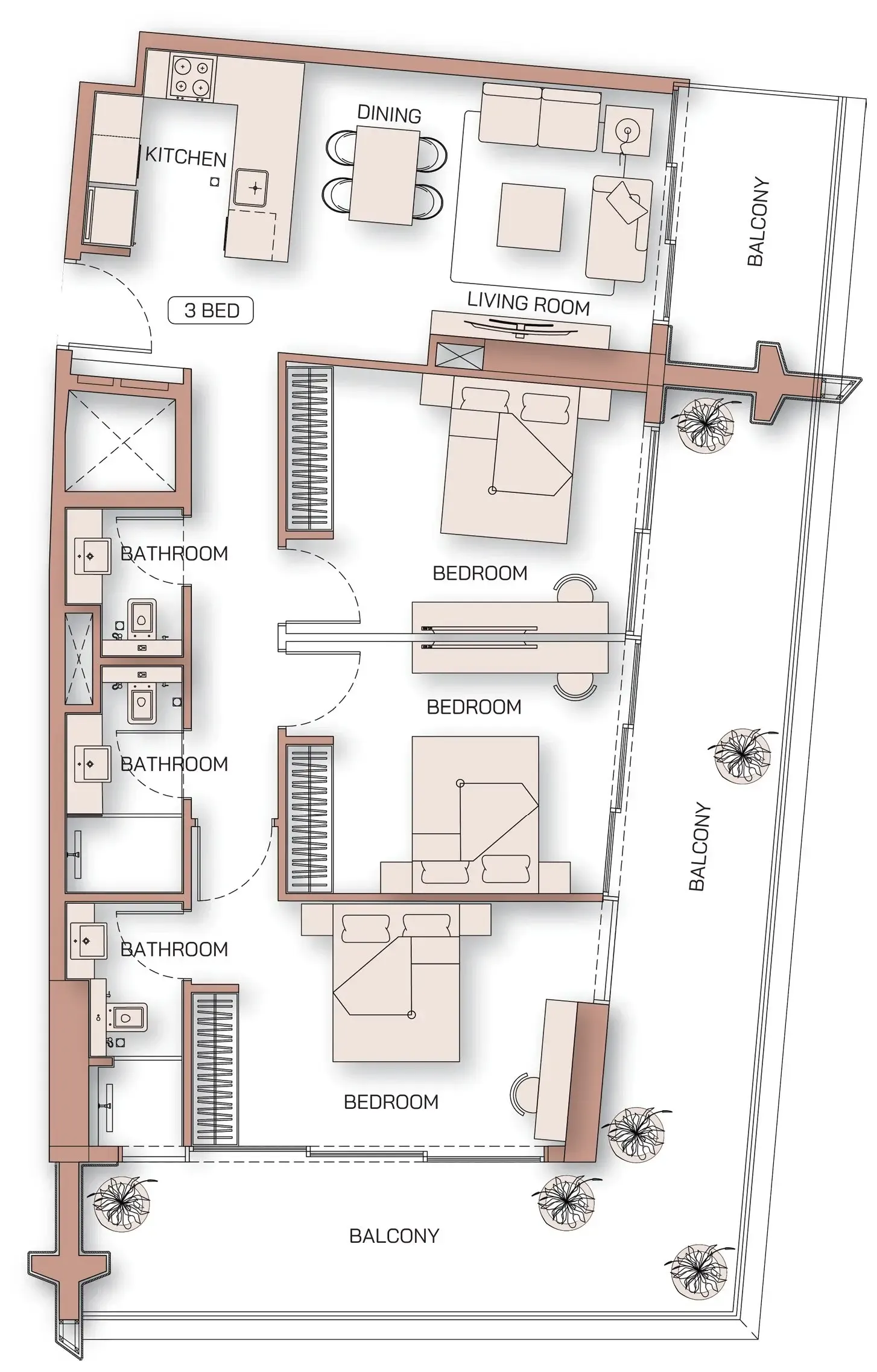 Binghatti Binghatti Pinnacle floor plan