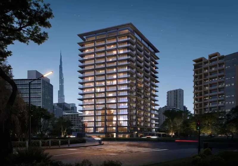 Exterior at Binghatti Pinnacle in Al Jaddaf Dubai
