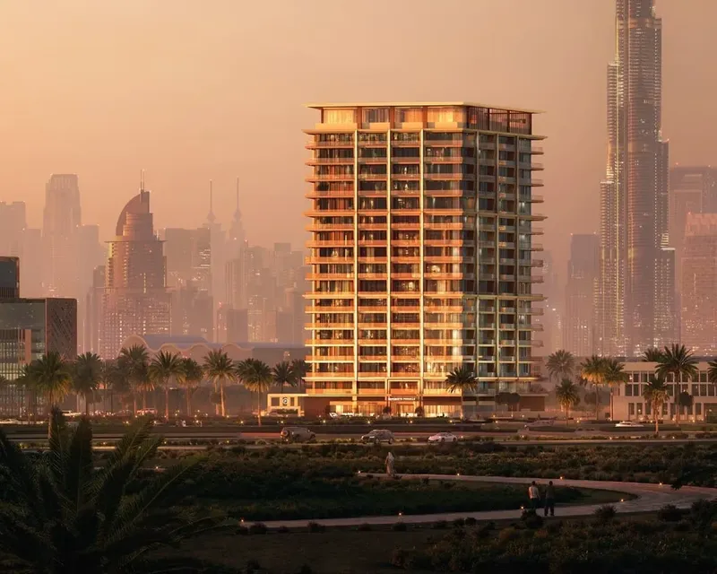Exterior at Binghatti Pinnacle in Al Jaddaf Dubai
