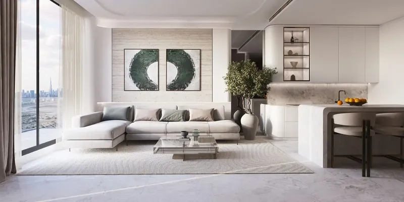 Interior at Binghatti Pinnacle in Al Jaddaf Dubai
