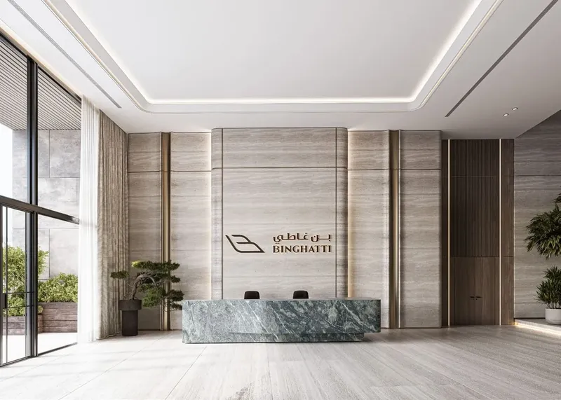Lobby at Binghatti Pinnacle in Al Jaddaf Dubai