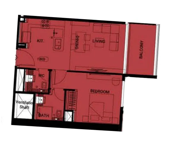 Binghatti Binghatti Ruby floor plan