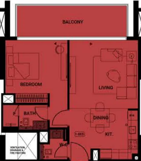 Binghatti Binghatti Ruby floor plan