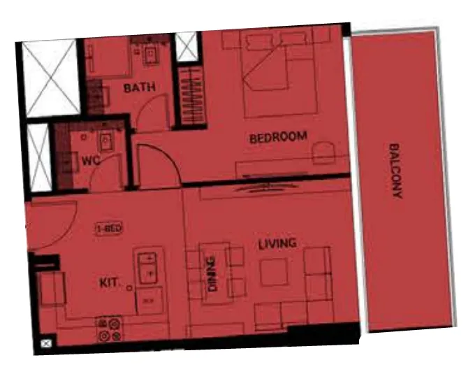 Binghatti Binghatti Ruby floor plan