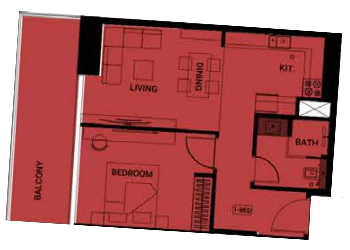 Binghatti Binghatti Ruby floor plan