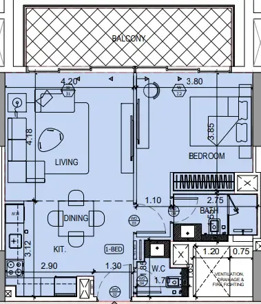 Binghatti Binghatti Ruby floor plan