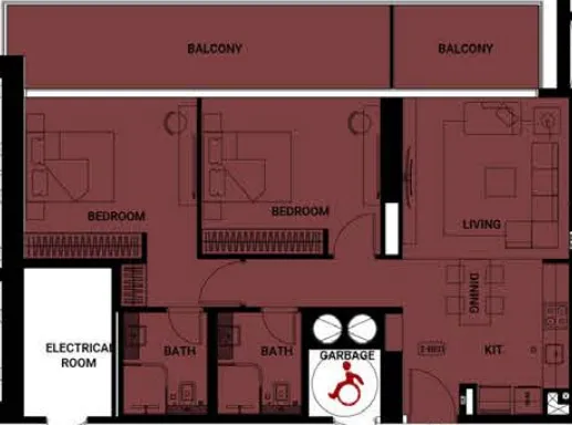 Binghatti Binghatti Ruby floor plan