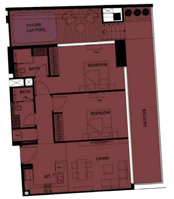 Binghatti Binghatti Ruby floor plan