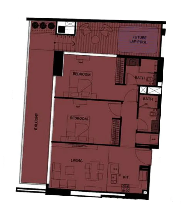 Binghatti Binghatti Ruby floor plan