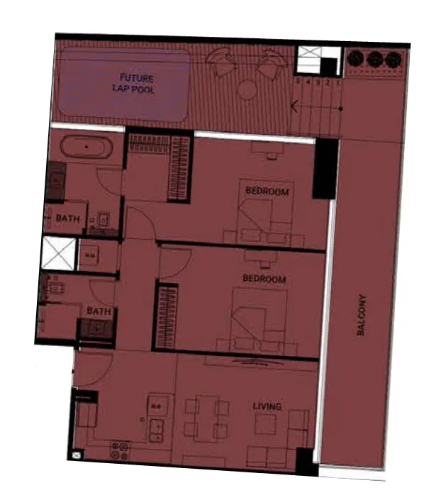 Binghatti Binghatti Ruby floor plan