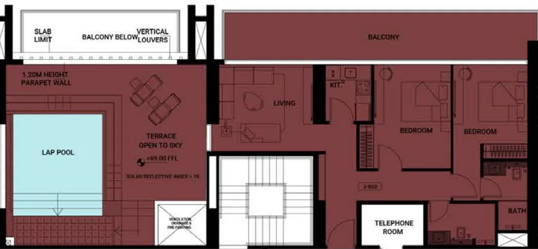 Binghatti Binghatti Ruby floor plan