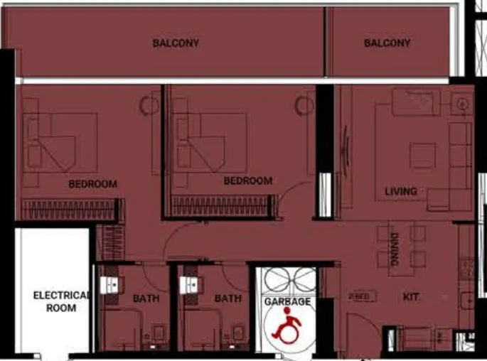 Binghatti Binghatti Ruby floor plan