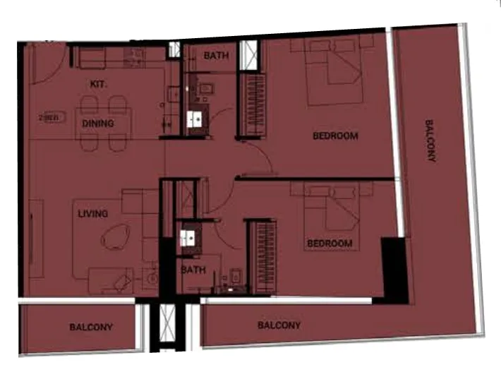 Binghatti Binghatti Ruby floor plan
