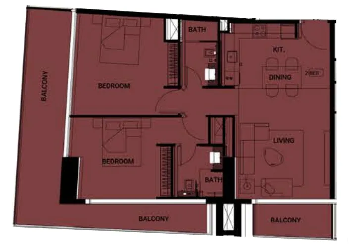 Binghatti Binghatti Ruby floor plan