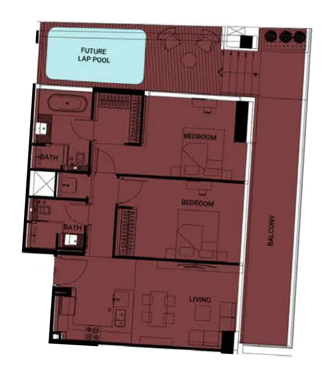 Binghatti Binghatti Ruby floor plan