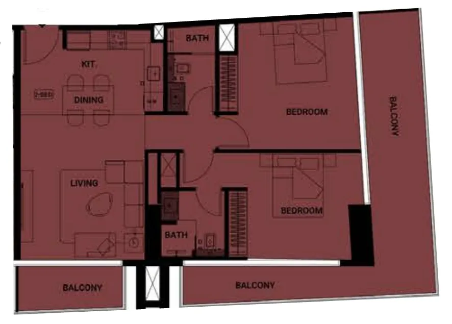 Binghatti Binghatti Ruby floor plan