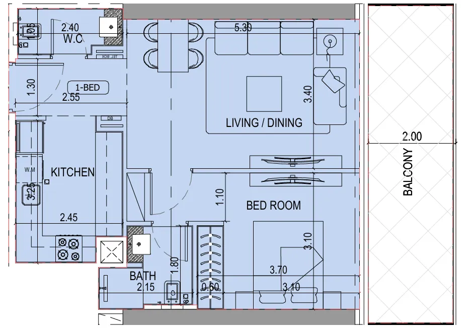 Binghatti Binghatti Sky Terraces floor plan