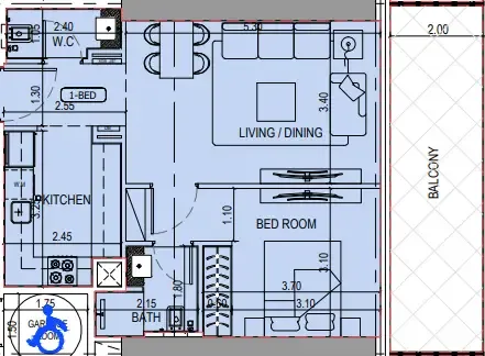 Binghatti Binghatti Sky Terraces floor plan